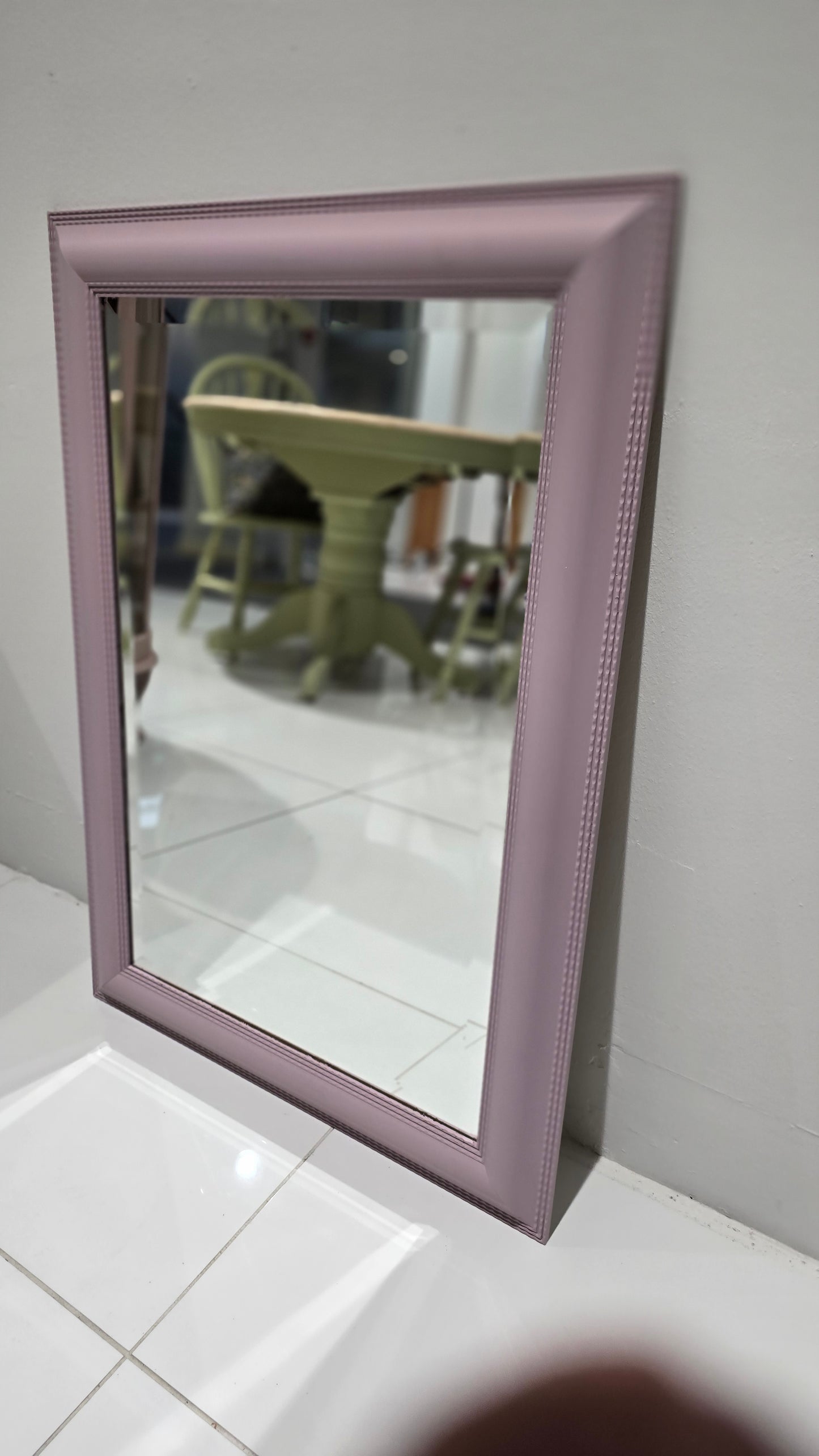 Mirror painted in Wisteria
