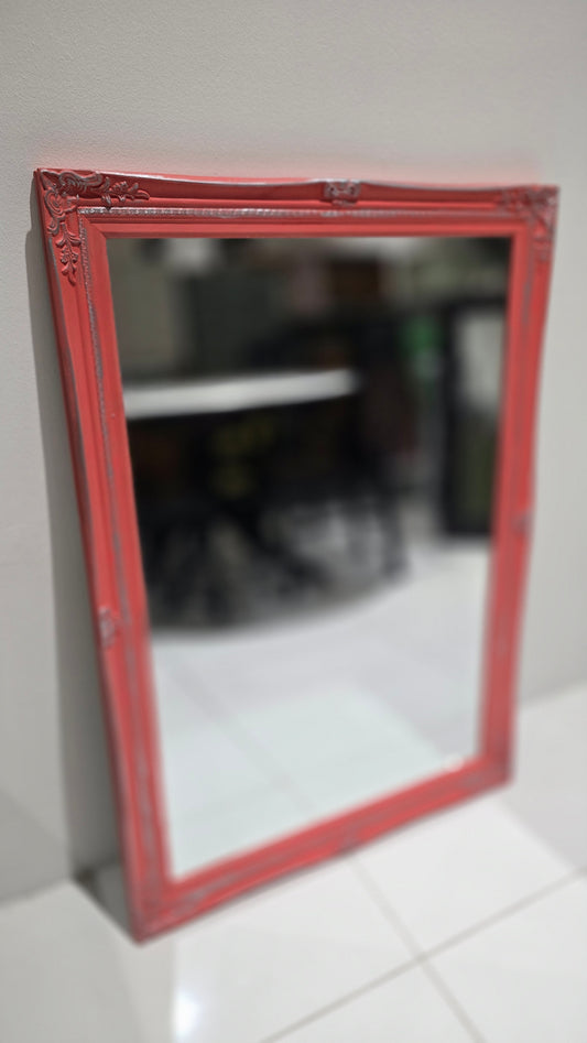 Mirror painted in Sandelwood Pink