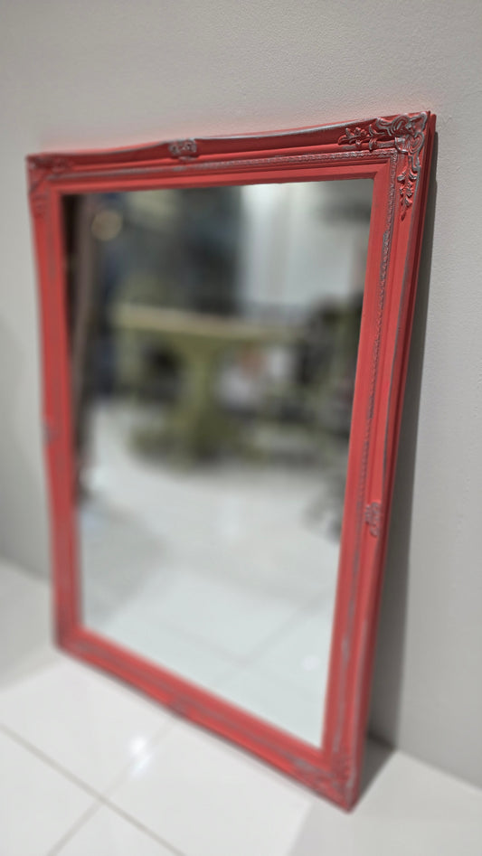 Mirror painted in Sandelwood Pink