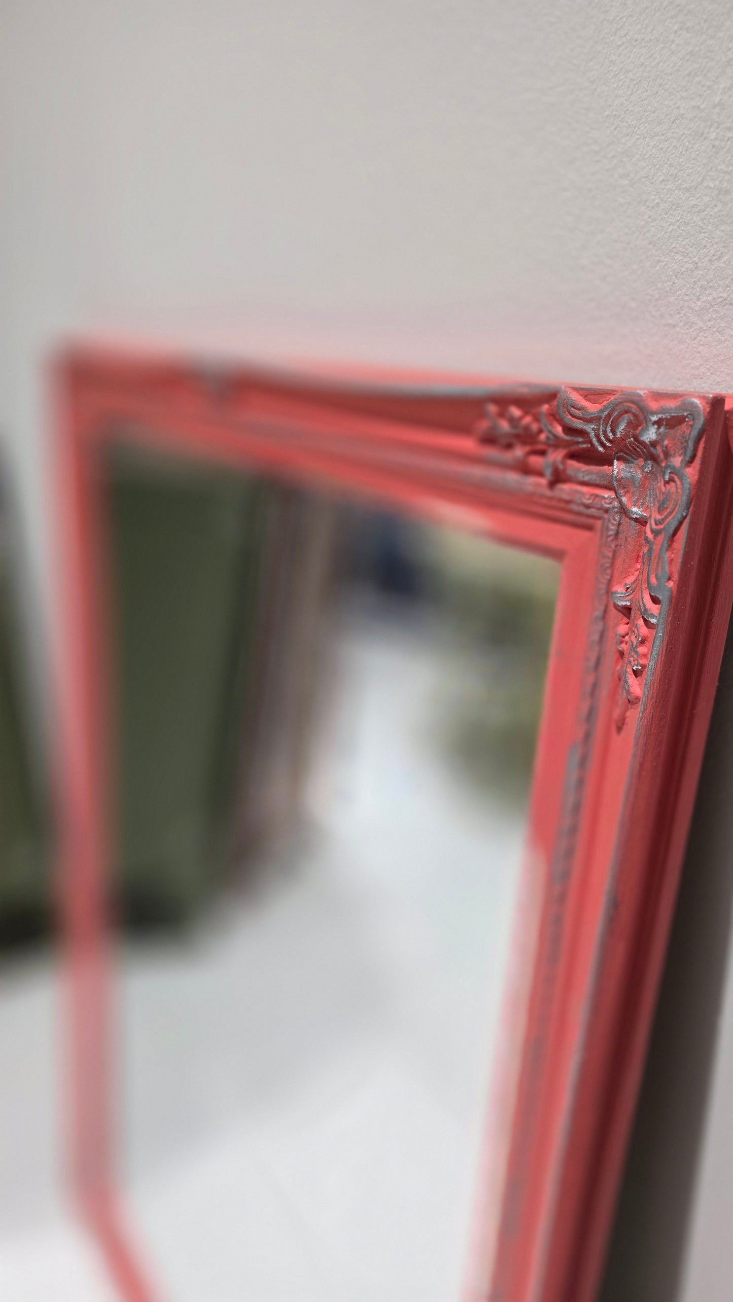 Mirror painted in Sandelwood Pink