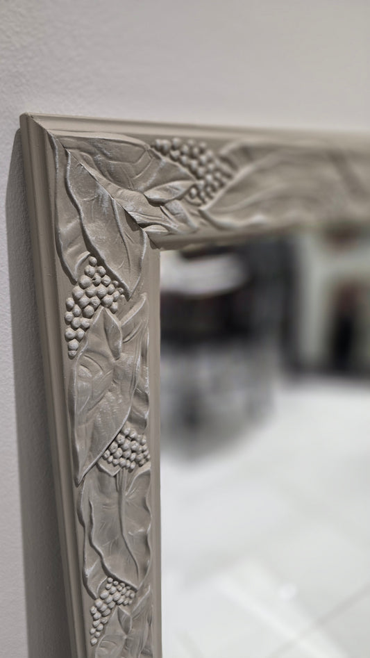 Mirror painted in Tapestry and Cobblestone in Fusion