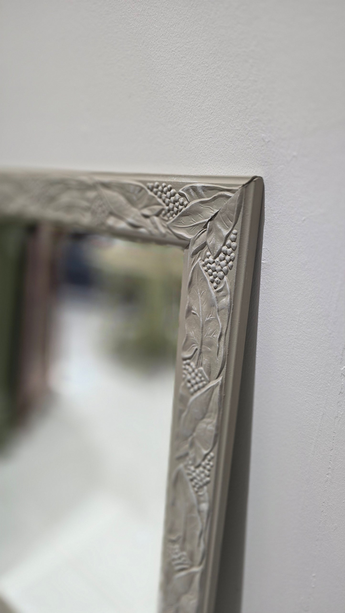 Mirror painted in Tapestry and Cobblestone in Fusion