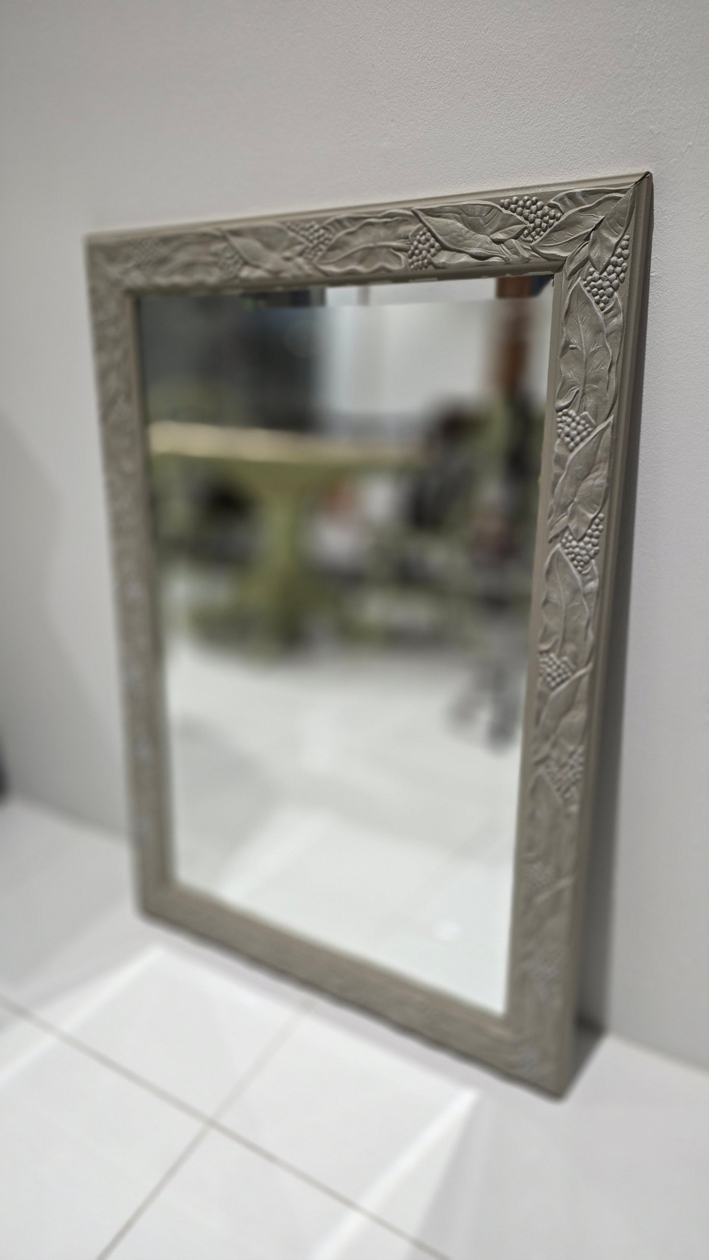Mirror painted in Tapestry and Cobblestone in Fusion