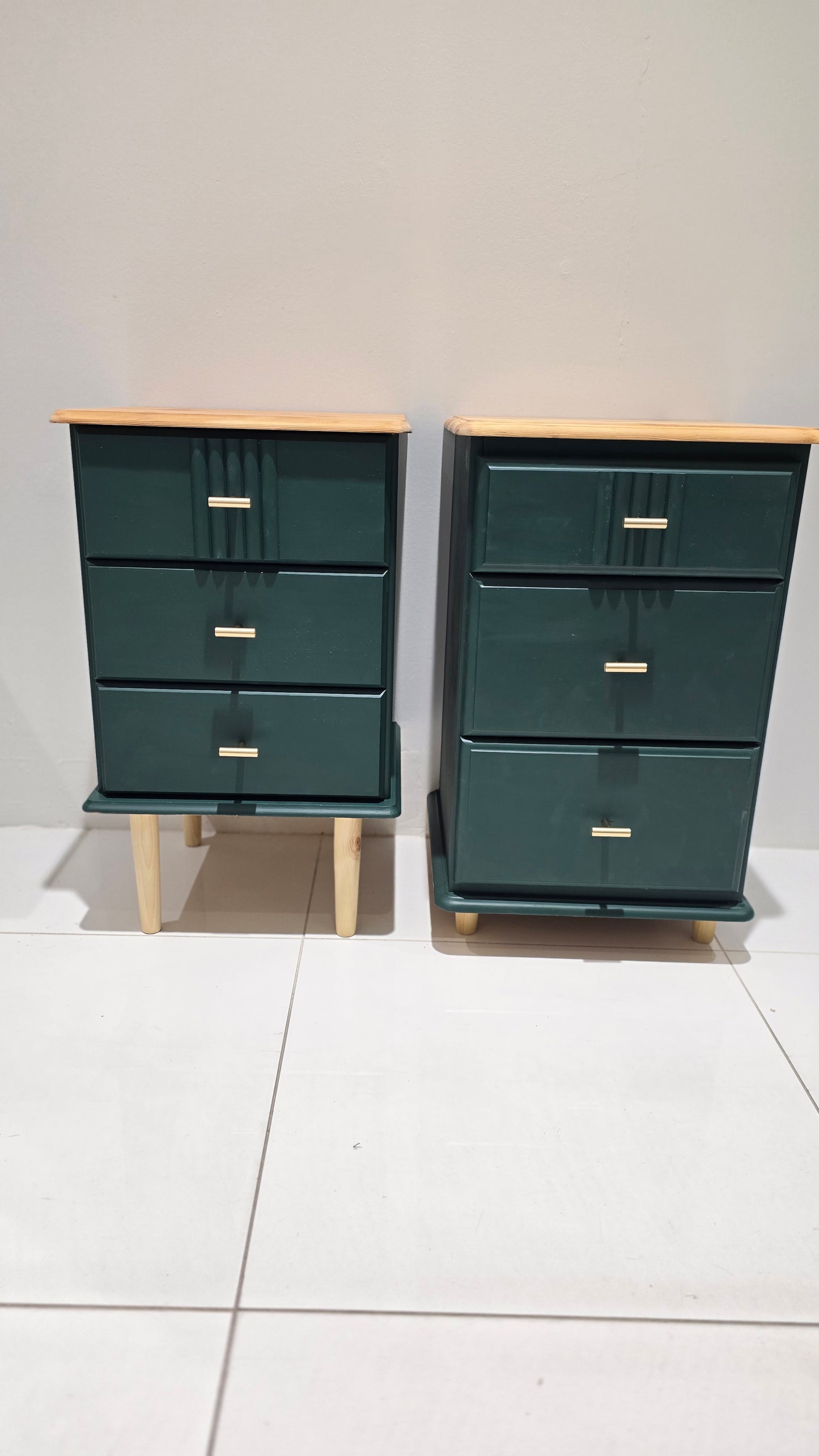 KnightsBridge Green Bedside Tables
