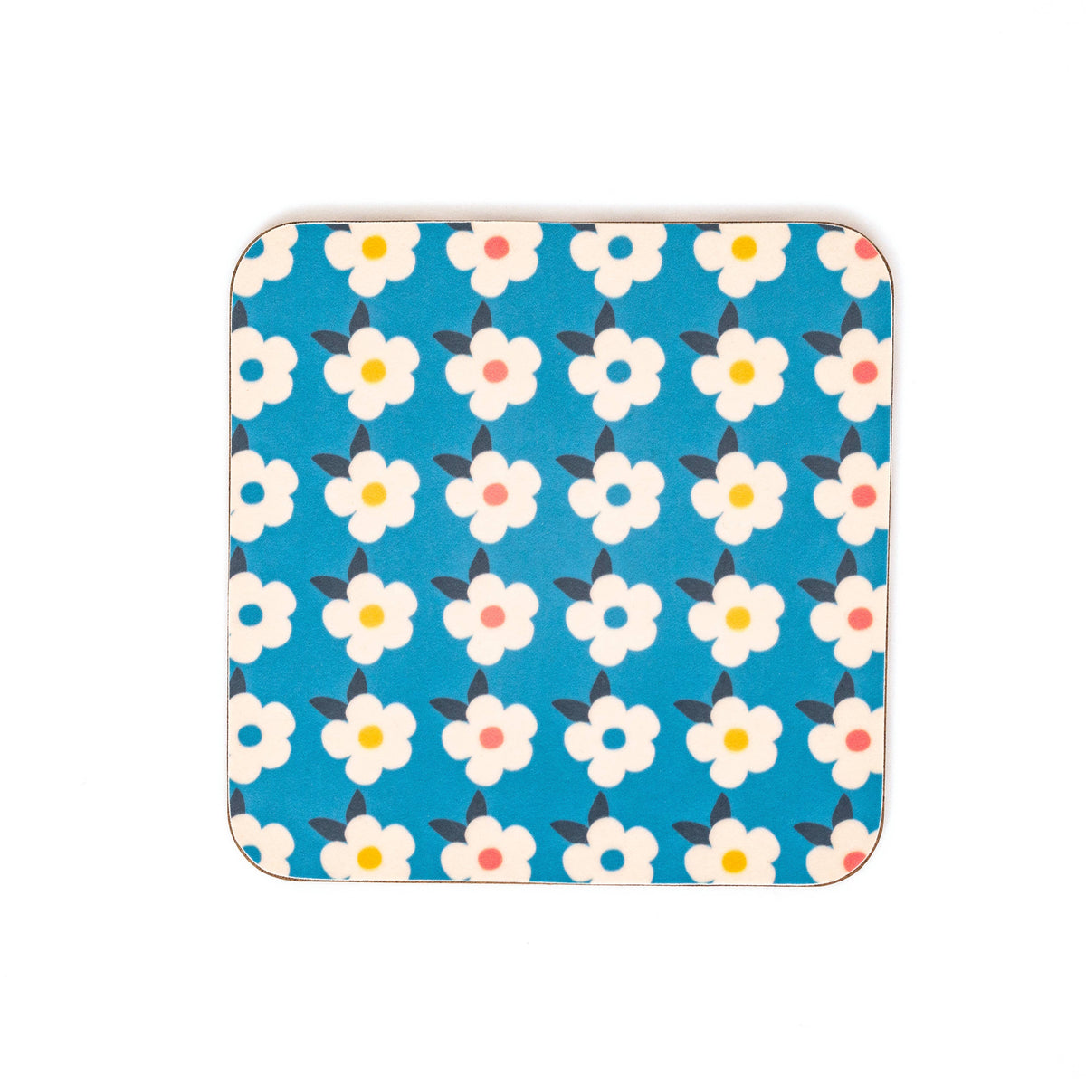 Retro Floral Colourful Coasters | Single Stylish Floral Gift