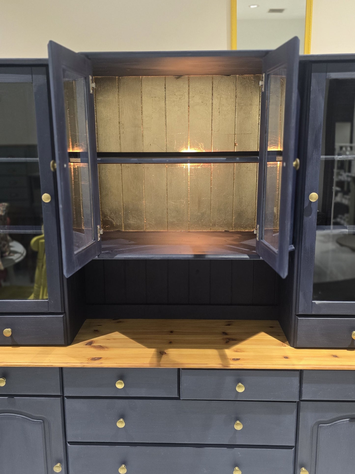 Oxford Navy Display Cabinet