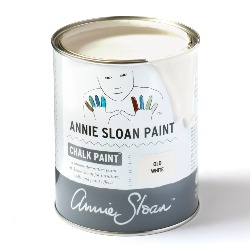 Old white Annie Sloan Chalk Paint