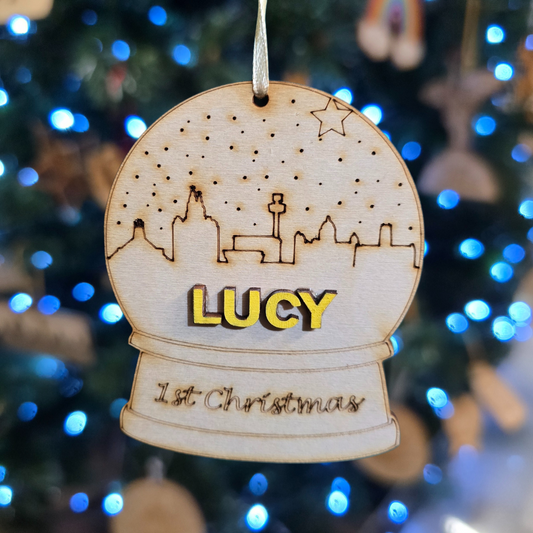 First Christmas Snowglobe Christmas Decoration
