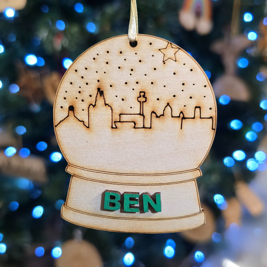 Personalised Snowglobe Christmas Decoration