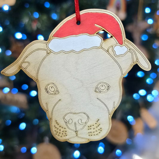 Staffy Christmas Decoration