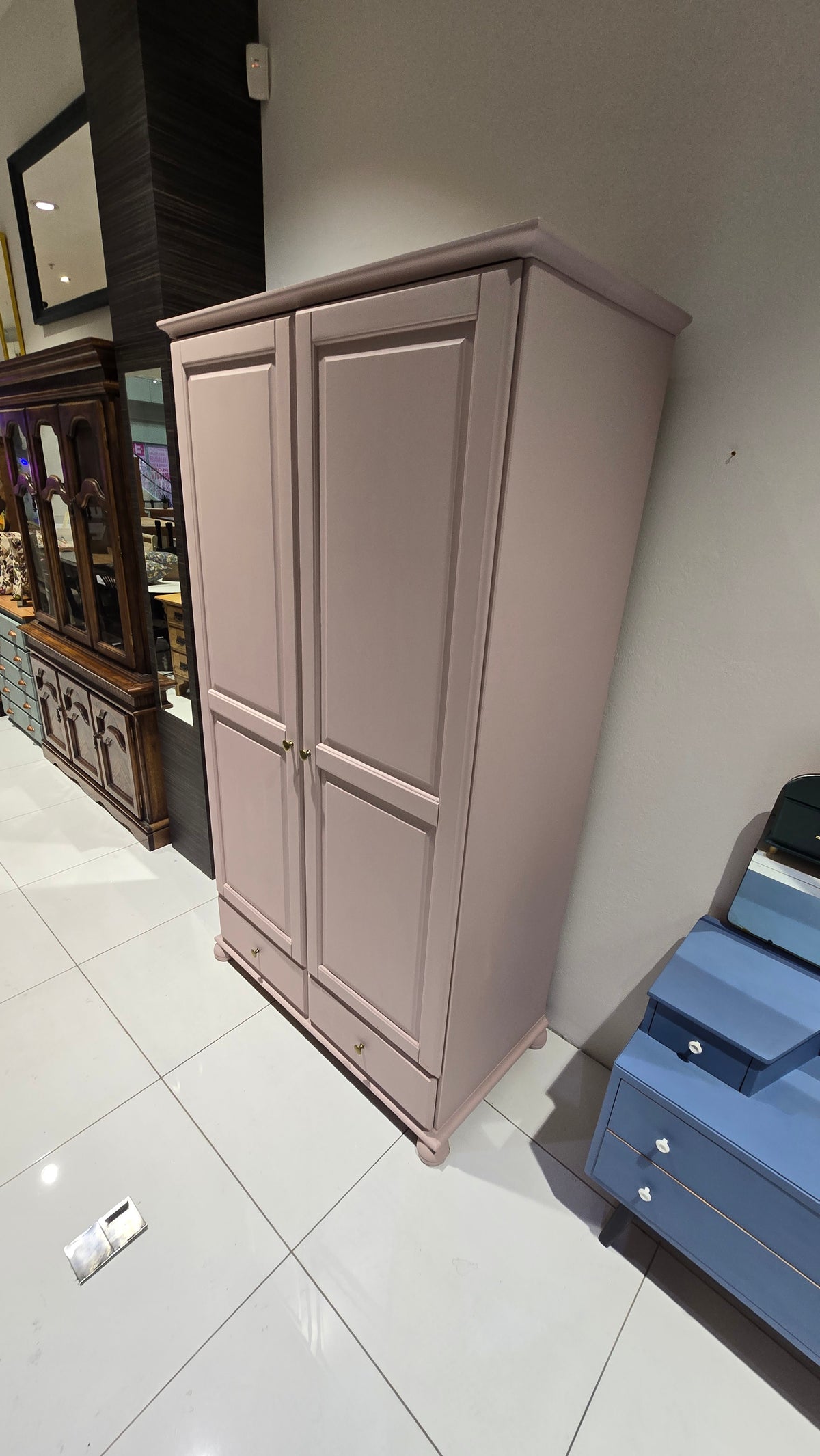 Pine Wardrobe in Peony