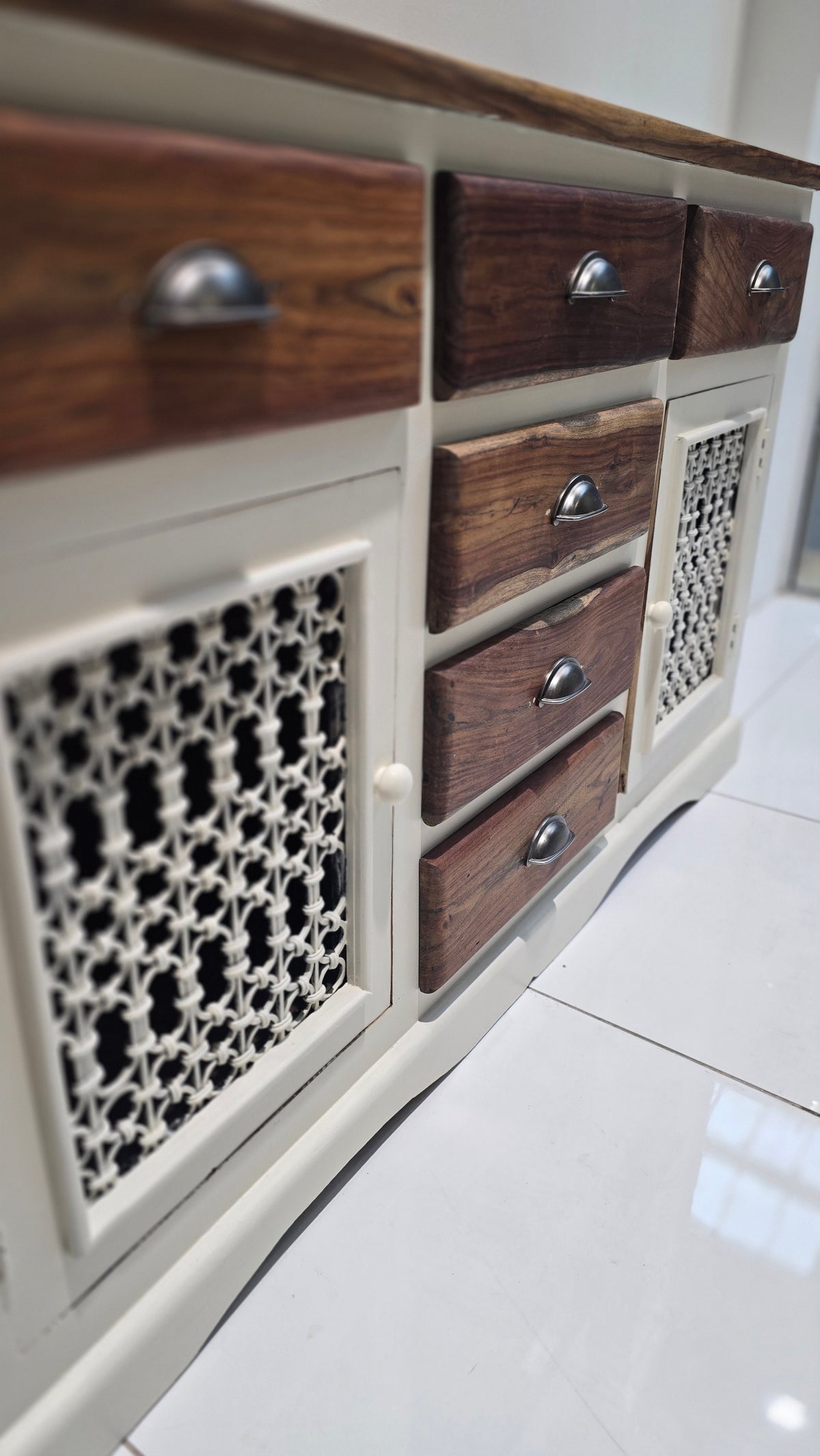 White sideboard