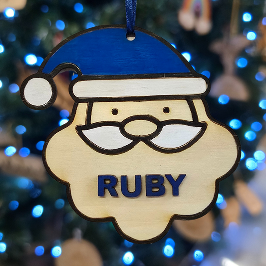 Personalised Santa bauble Christmas Decoration