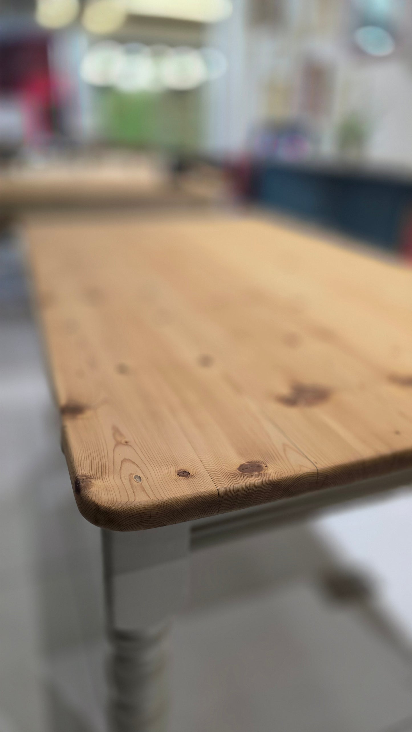 Pine dining table and 4 chairs