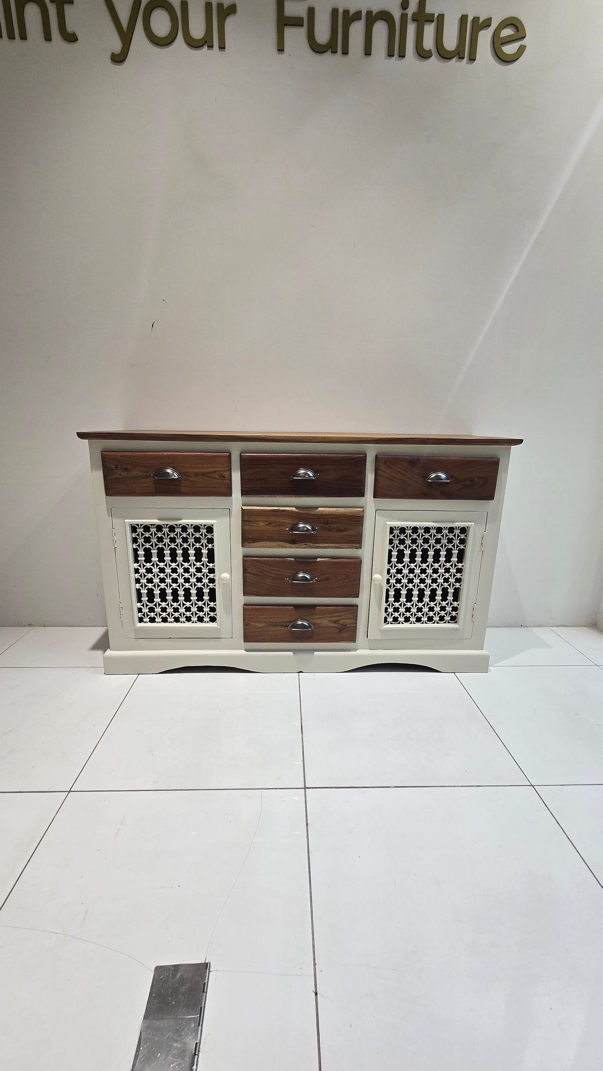 White sideboard