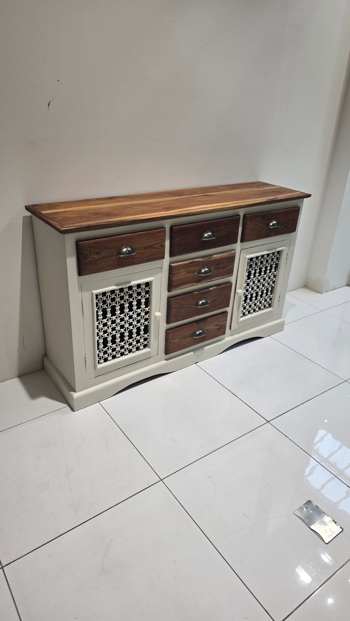 White sideboard