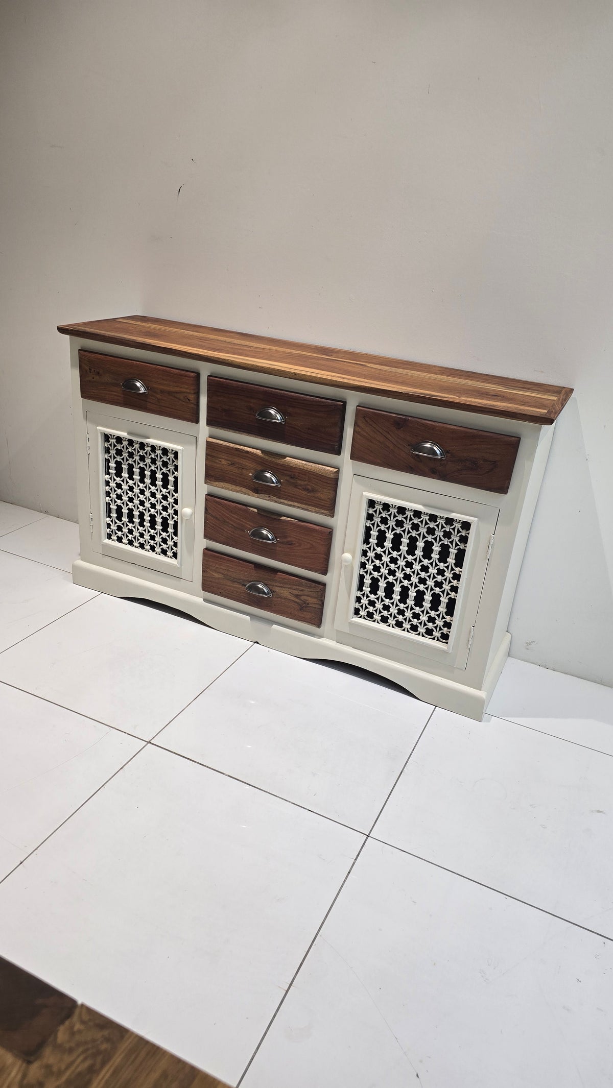 White sideboard
