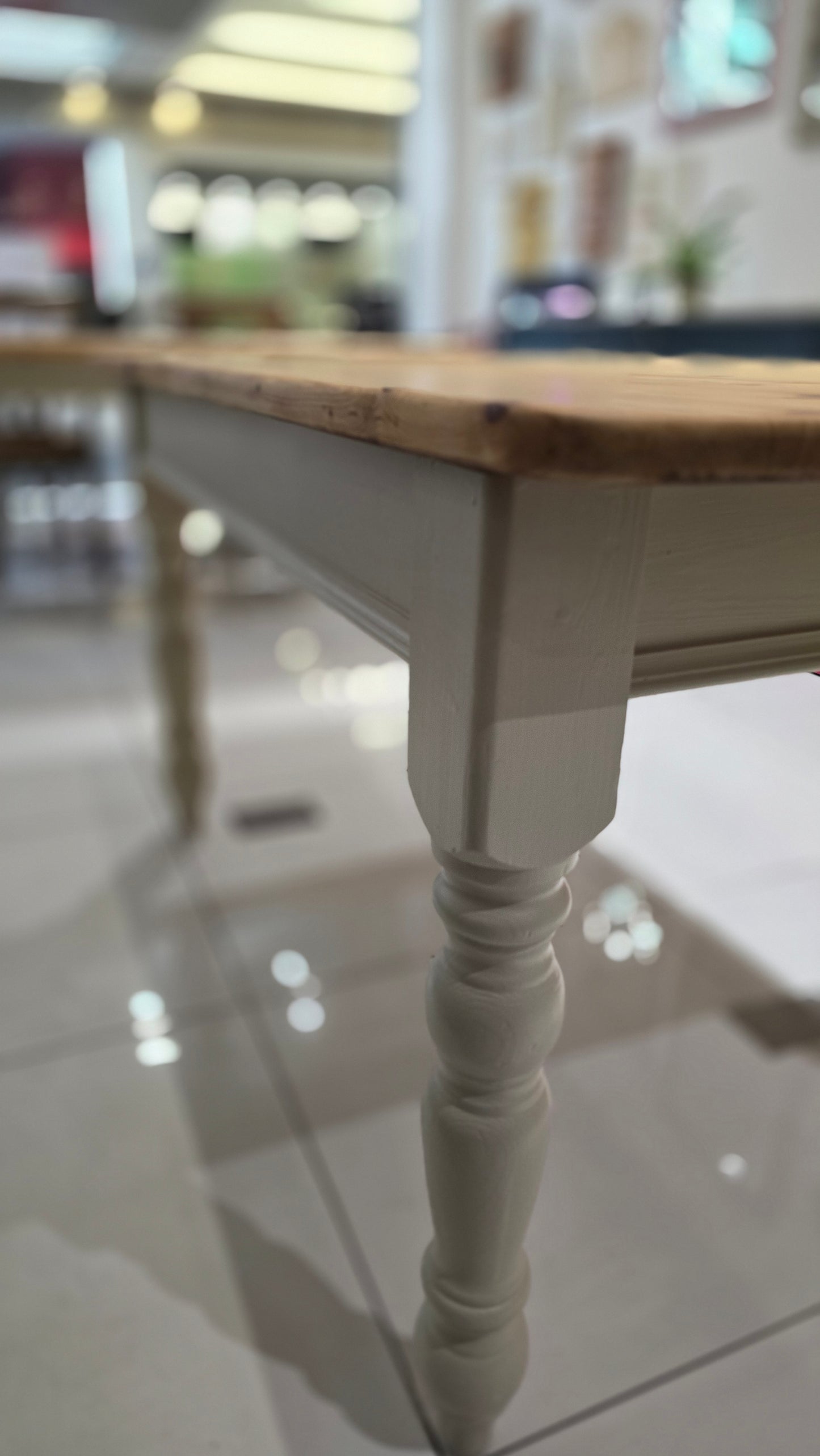 Pine dining table and 4 chairs